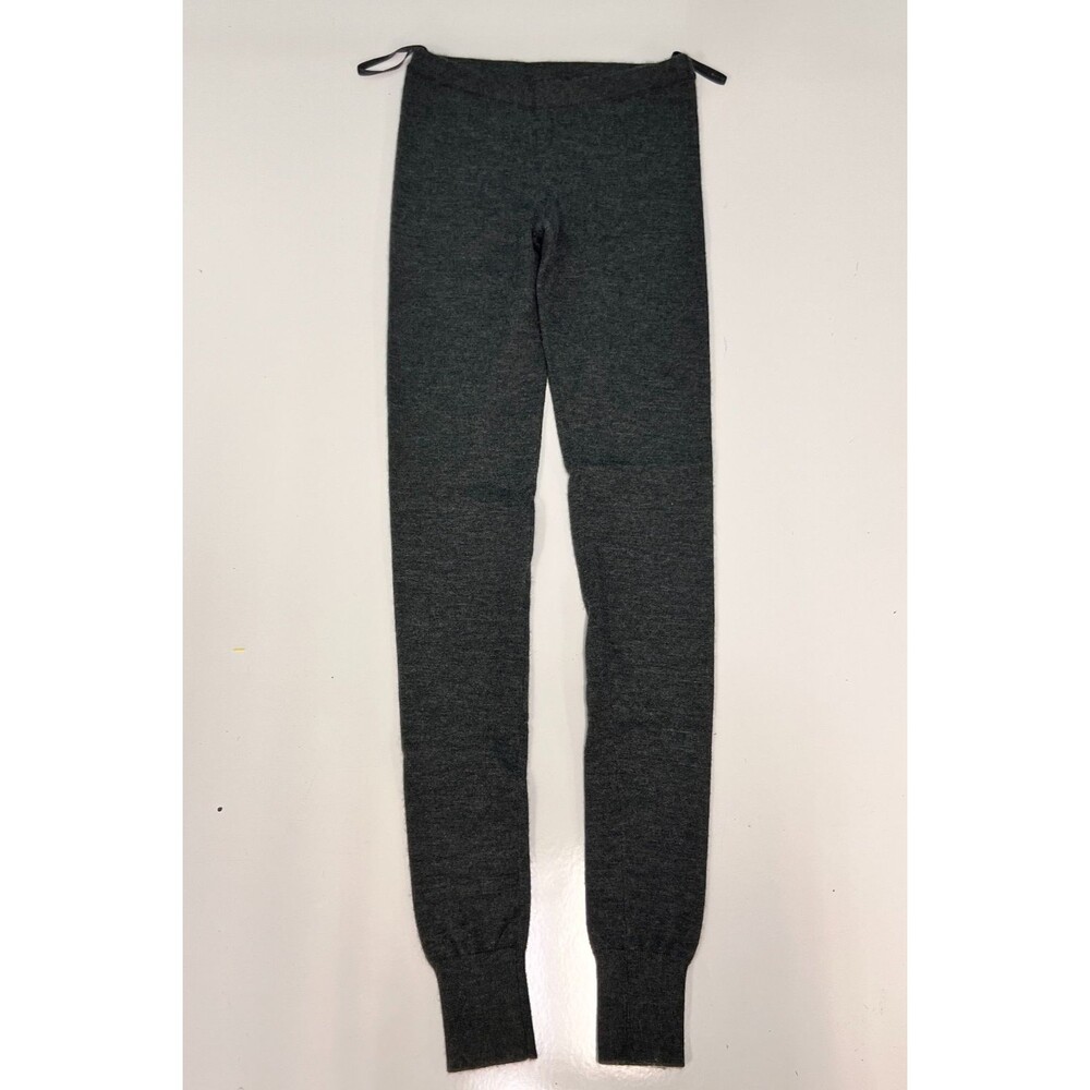 Donna Karan New York Womens P Petite Gray Cashmere Blend Knit Leggings Italy